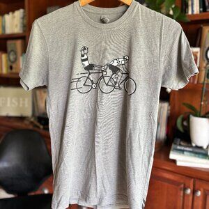 Twin Six Tandem Cycling Tee – Heather Grey (Size Small)